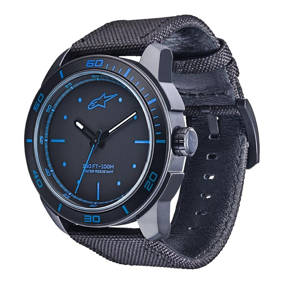 Tech Watch 3H Black-Black/Blue