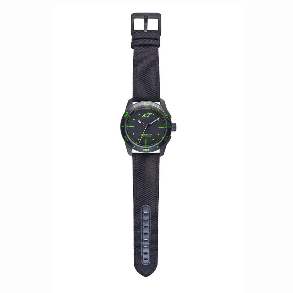 Tech Watch 3H Black-Black/Green