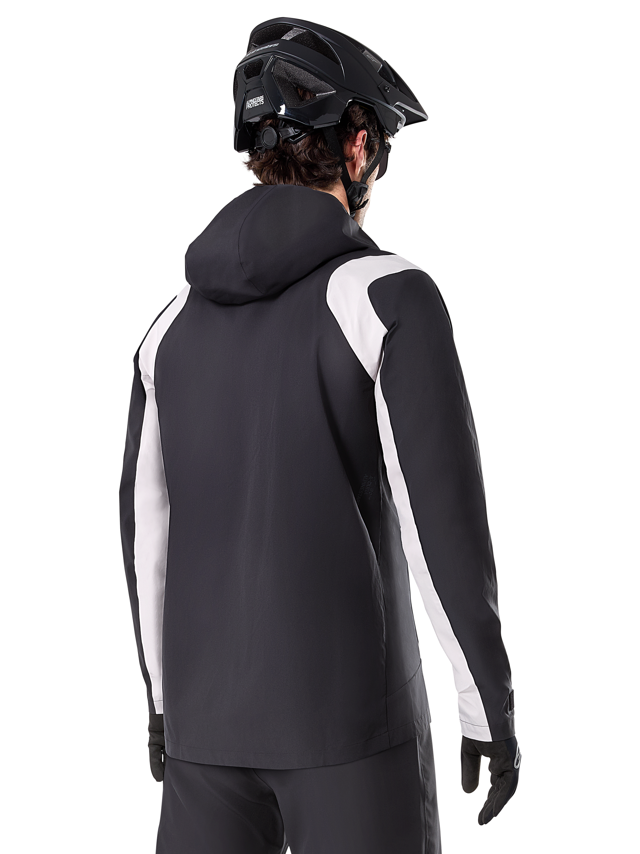 bike helmet rain jacket XL / Black