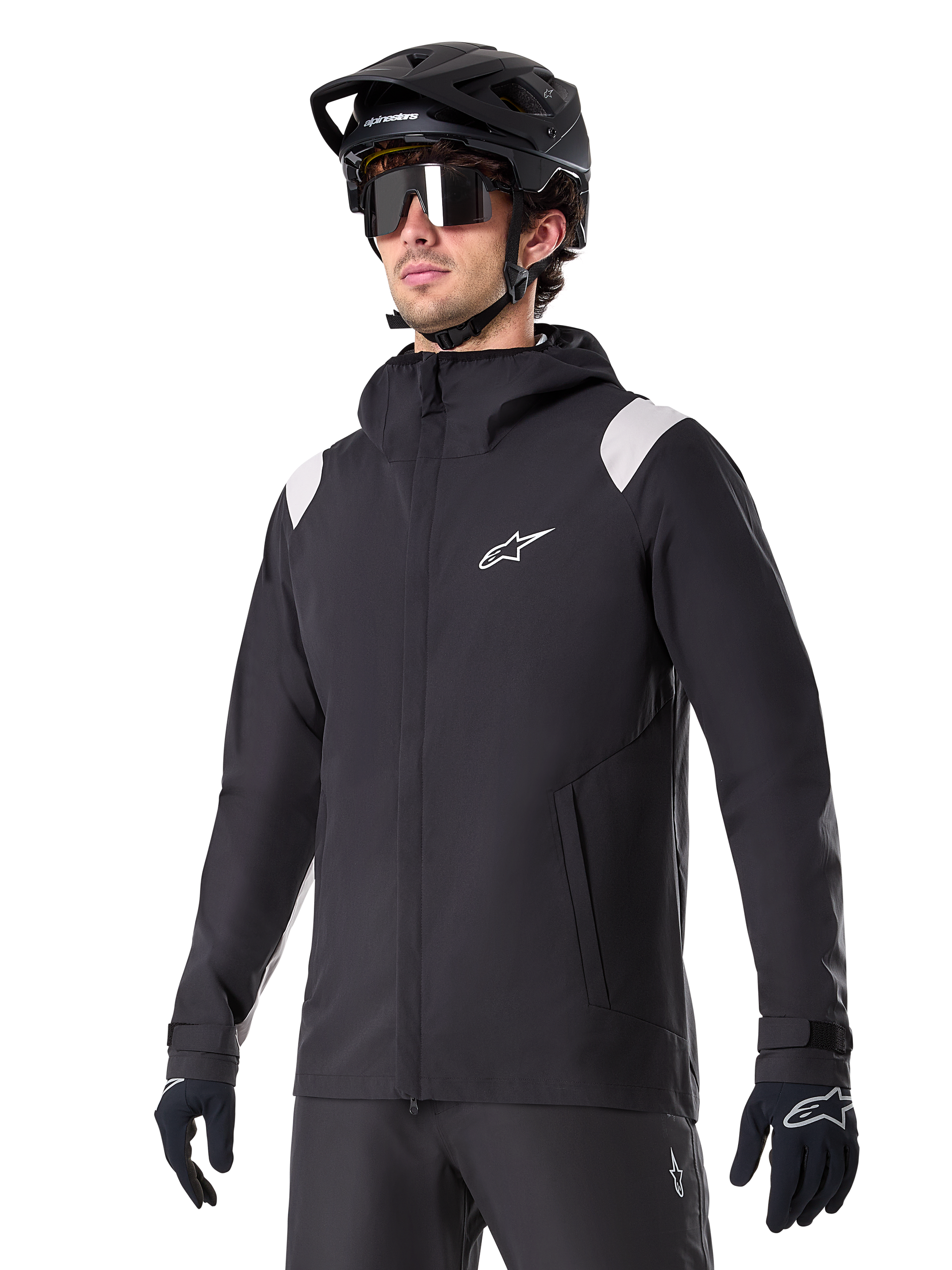 bike helmet rain jacket XL / Black