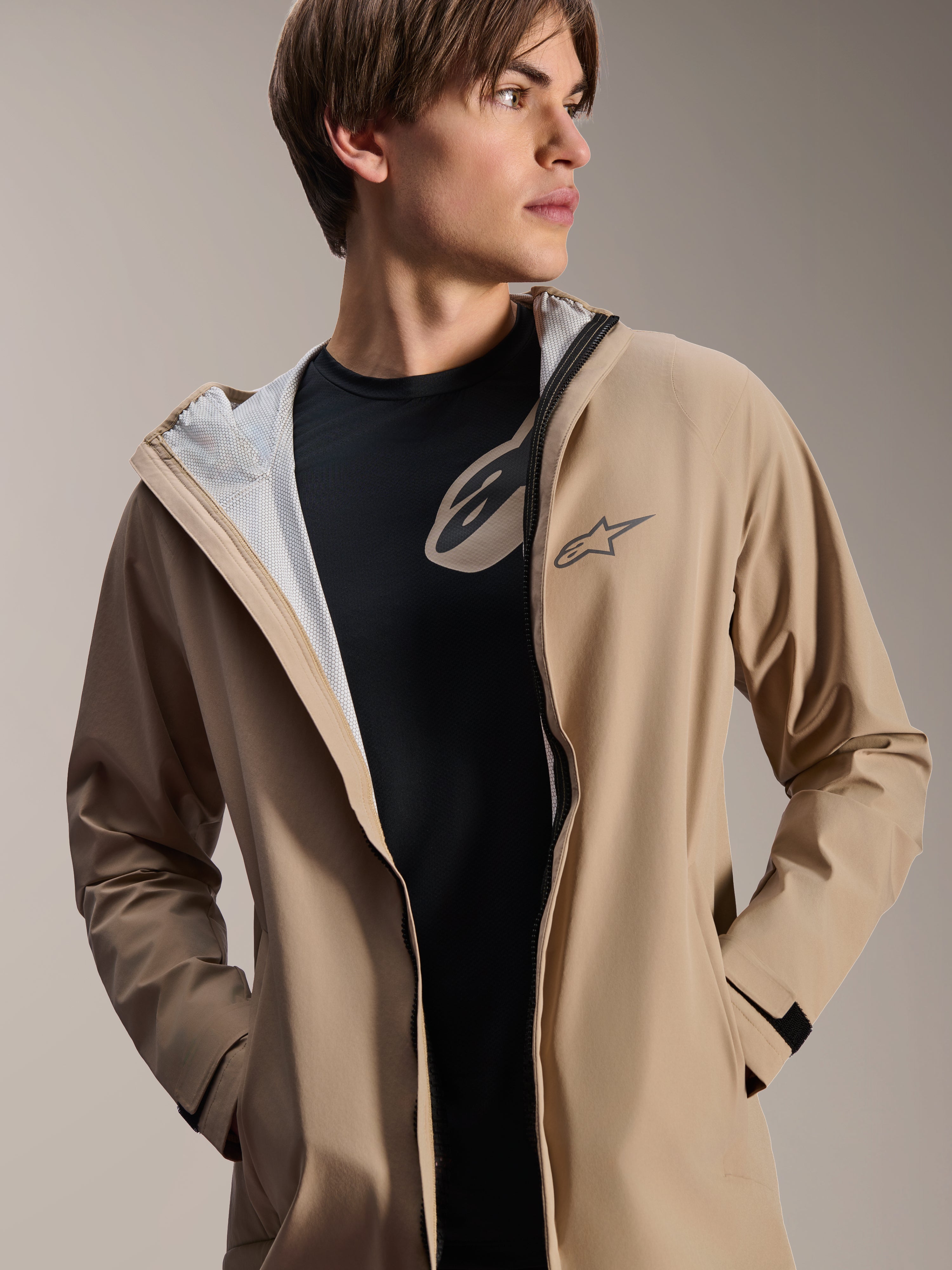  Men's Unite Team Rain Jacket L　ベージュ A-Dura Rain Jacket - Cycling Jacket | Alpinestars®