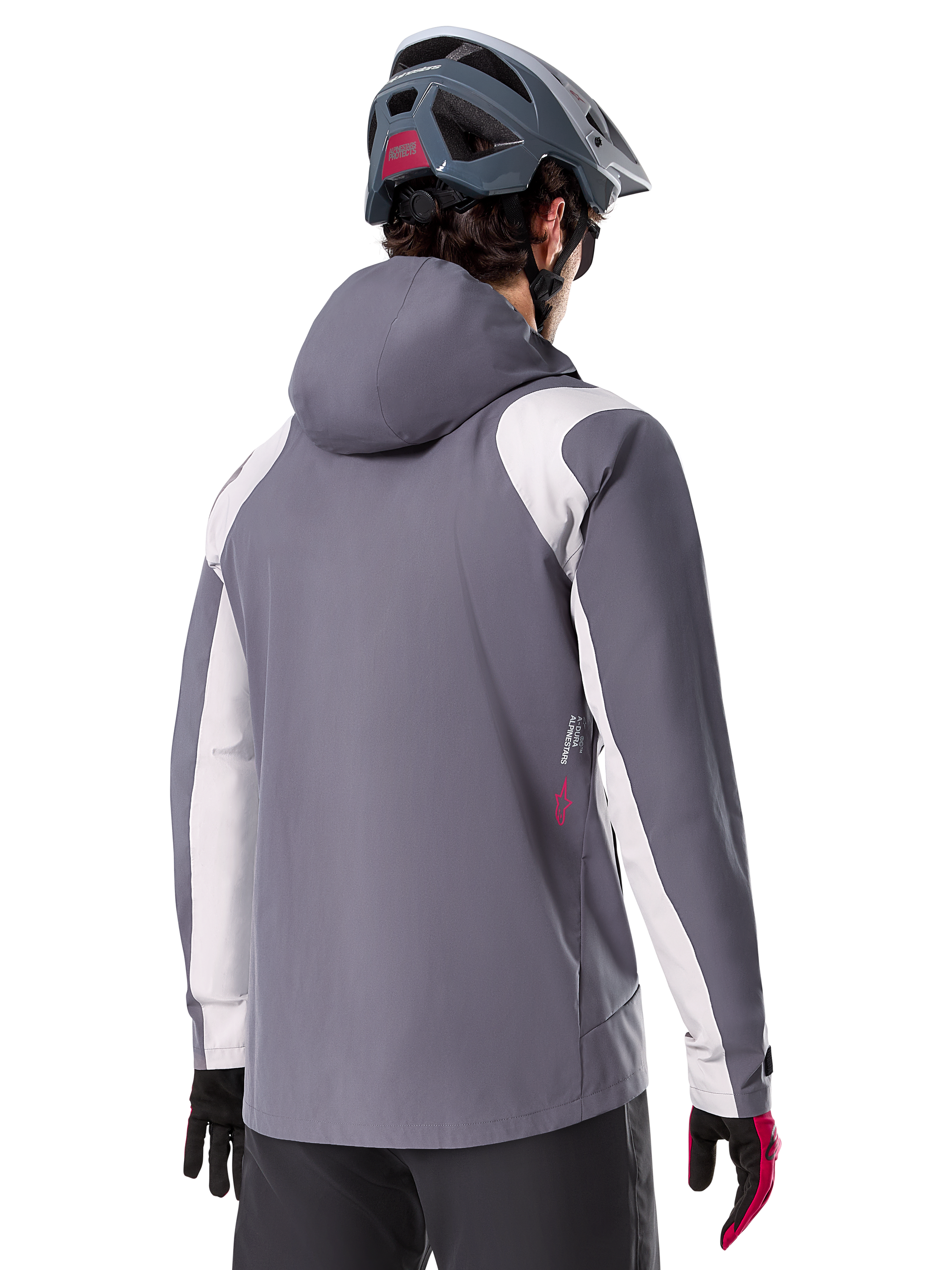 bike helmet rain jacket L / Dark Titanium