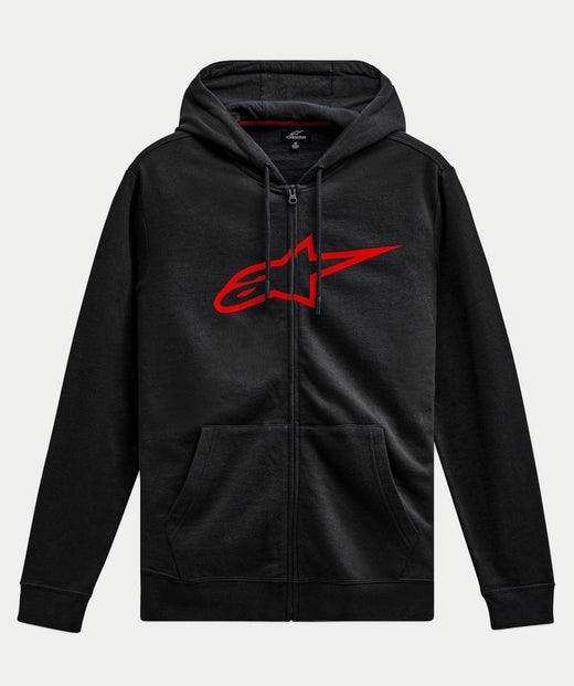 MOLETOM ALPINESTARS AGELESS 2 ZIP HOODIE - Preto e Branco - JR Speed Racing