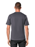 Alpinestars Always 2.0 CSF Tee, Short Sleeve T-Shirt, Charcoal Black Blue, back view, casual motorsport-inspired streetwear