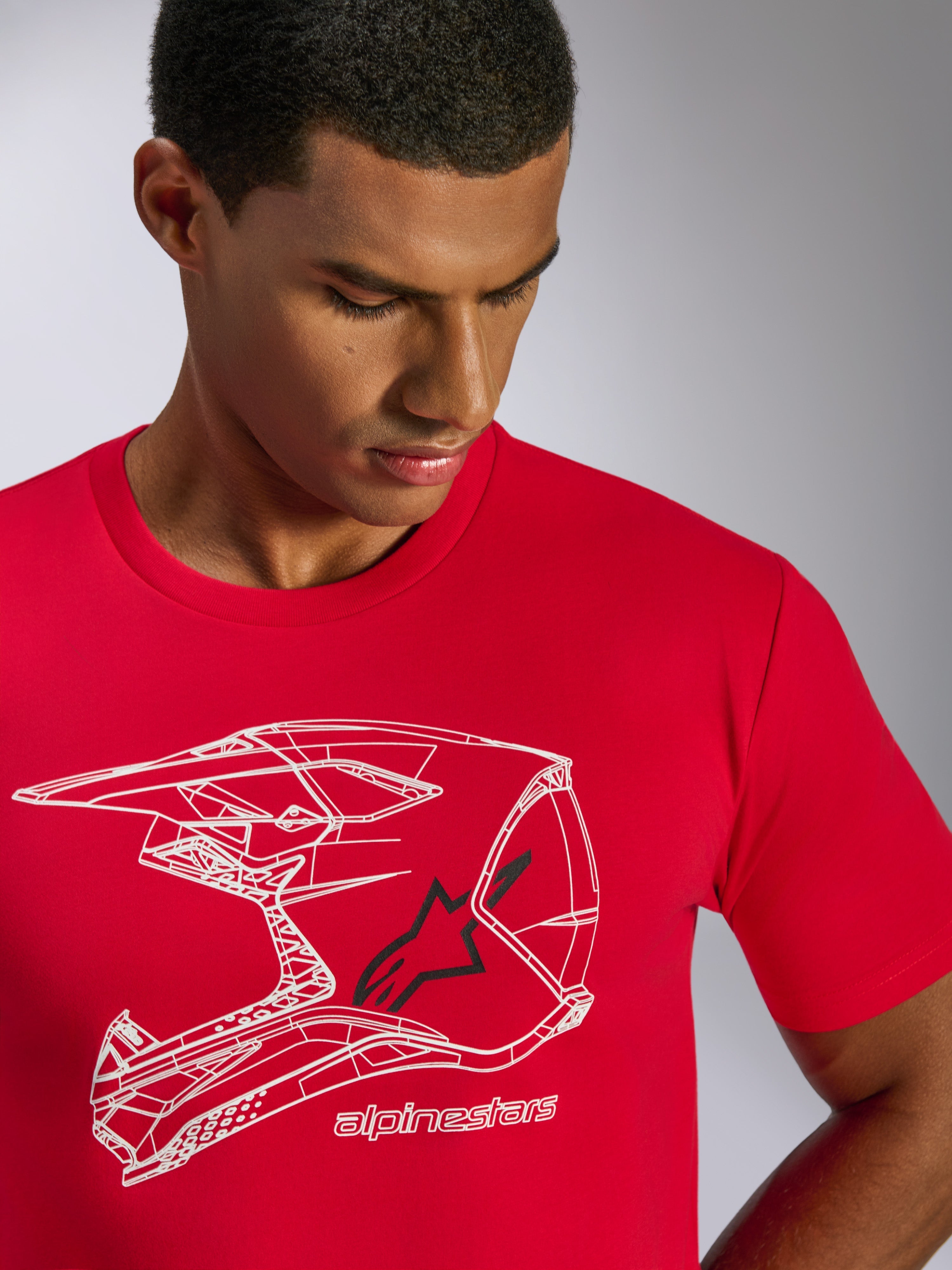 Mx Helmet CSF Tee - Motorcycle Tees | Alpinestars®