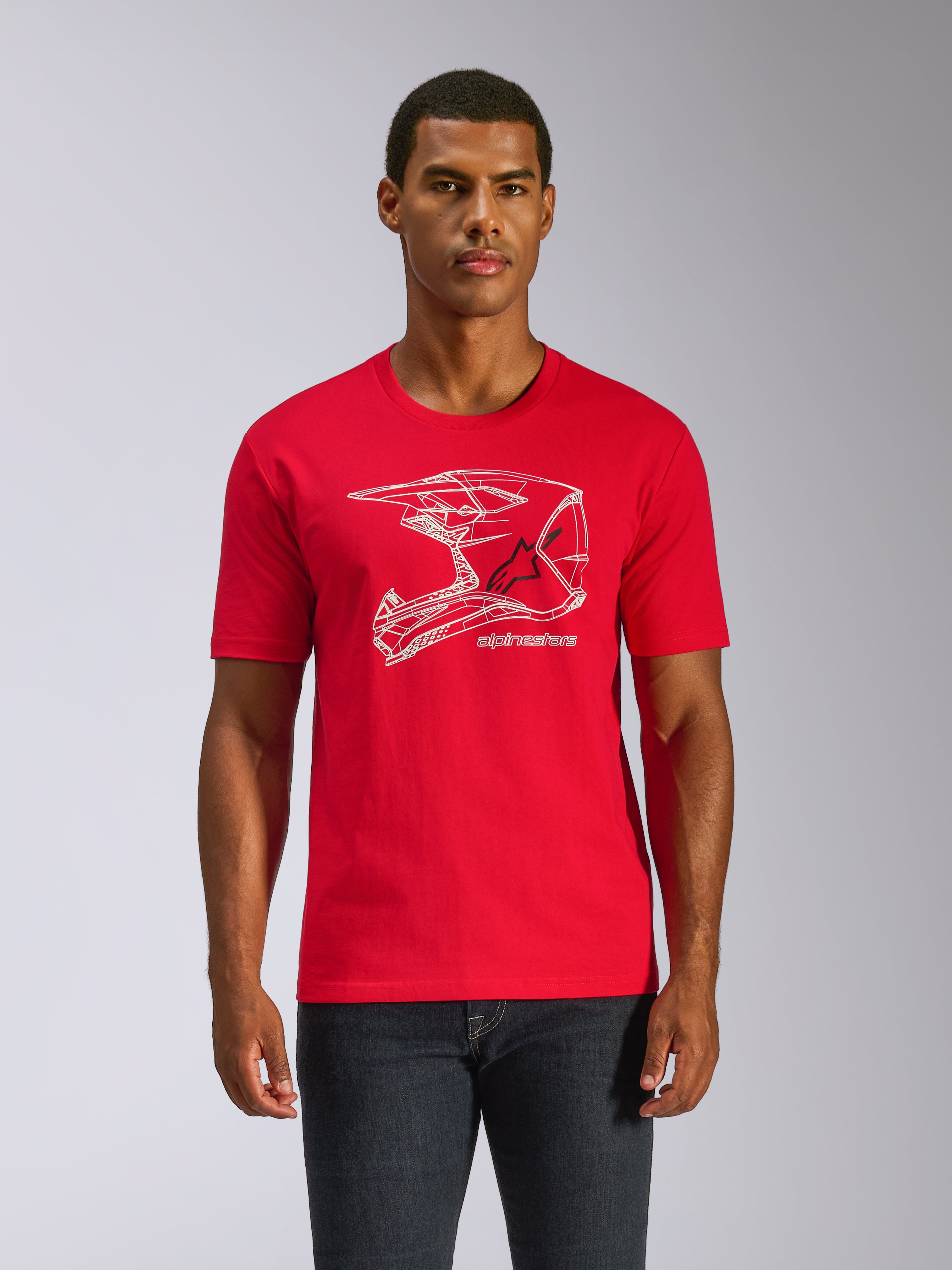 Mx Helmet CSF Tee - Motorcycle Tees | Alpinestars®
