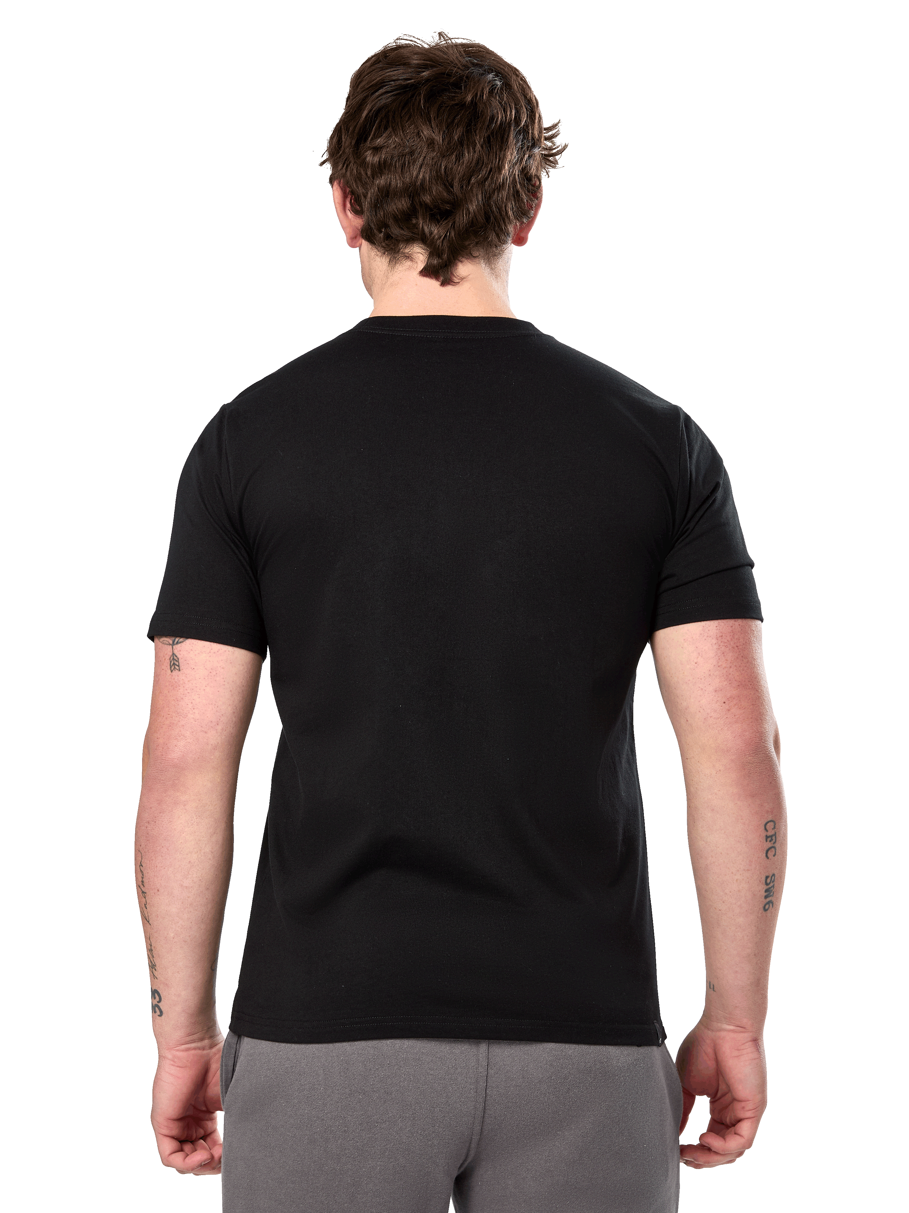 Alpinestars Prevail CSF Tee, Short Sleeve T-Shirt, Black, back view showing plain design, casual motorsport streetwear