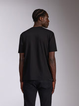 Alpinestars Authority CSF Tee, Short Sleeve T-Shirt, Black, Back view on model wearing dark jeans, plain design with a clean finish, casual motorsport streetwear