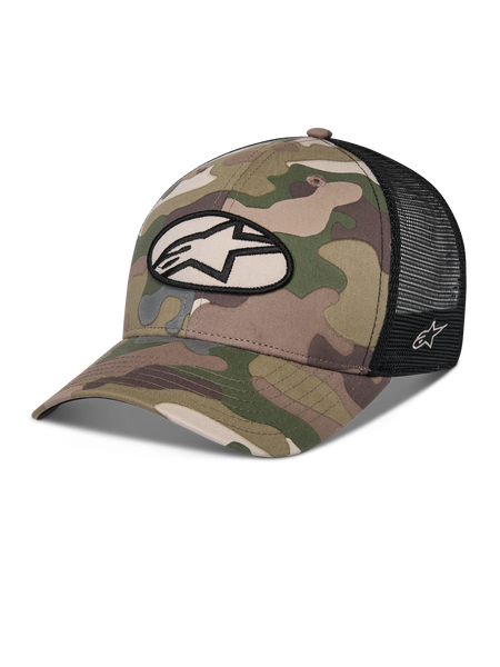 Oblique Camo Trucker Hat | Alpinestars®