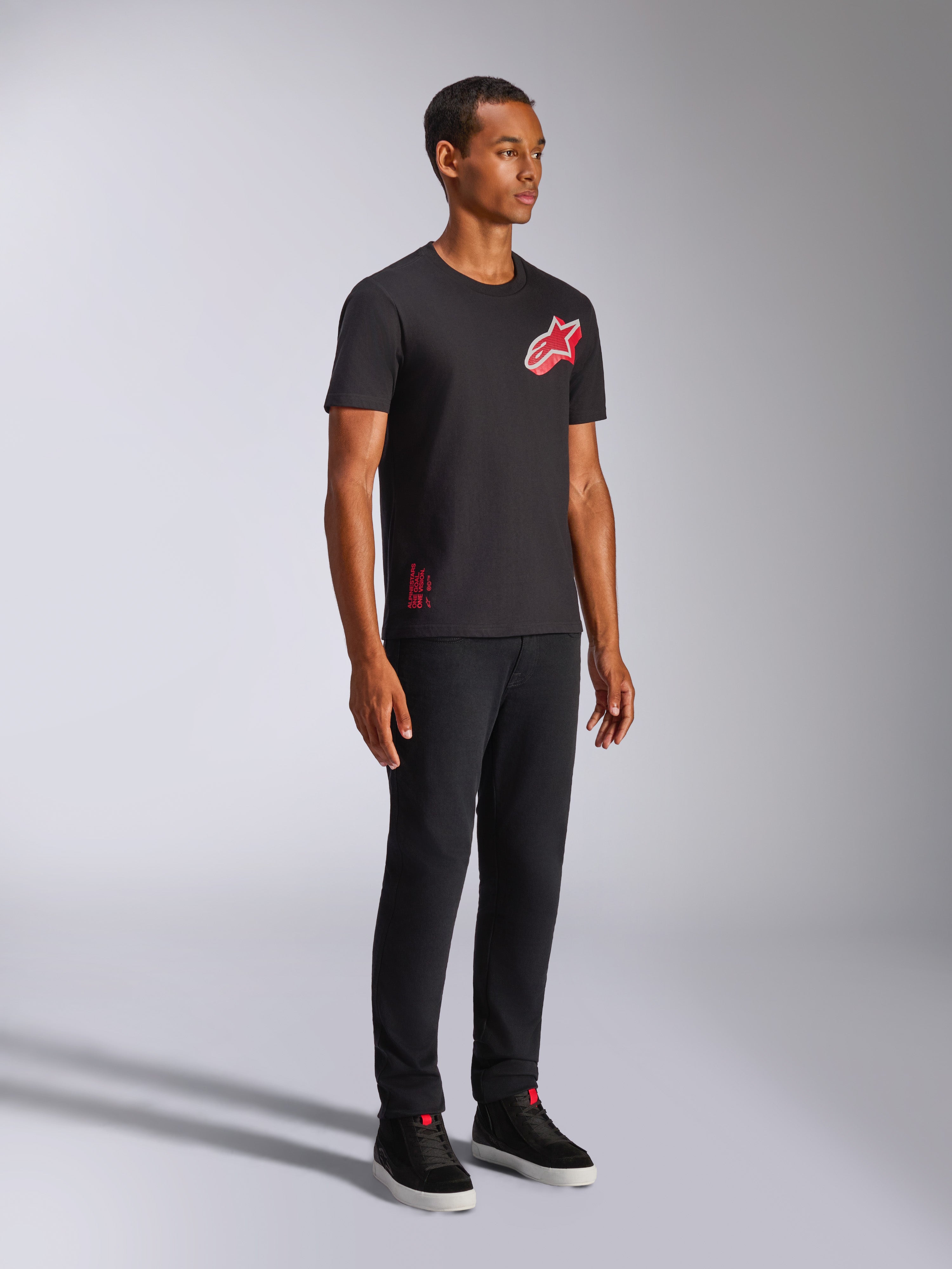 R JSELF PhotoPrintTee Tシャツ ブラック Shaded CSF Tee - Short Sleeve | Alpinestars®