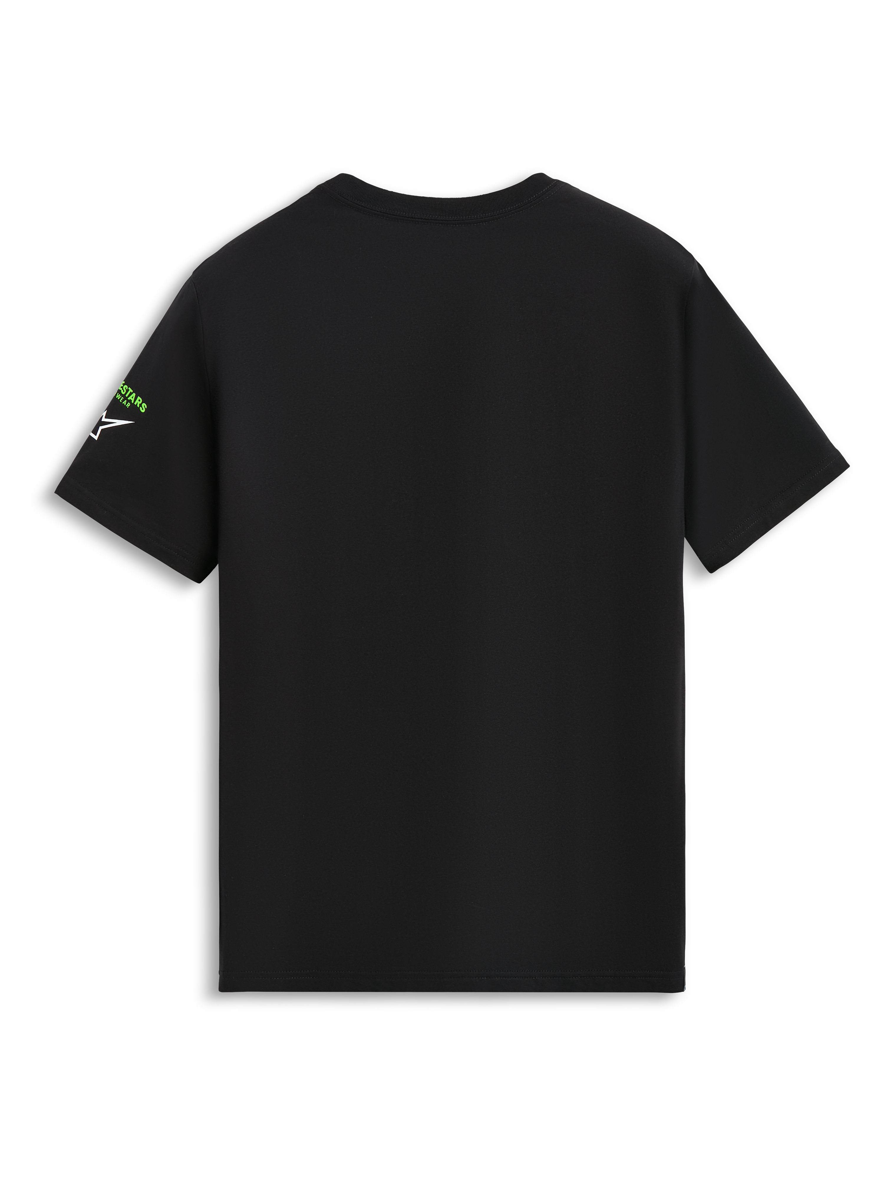 Alpinestars Entitled CSF Tee, Short Sleeve T-Shirt, Black, Rear view showing clean design with small branding on the sleeve, Casual Motorsport Sportswear