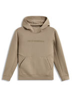 Alpinestars Datrix Hoodie in Putty, a premium double-face fleece sportswear pullover featuring a tonal HD chest logo.