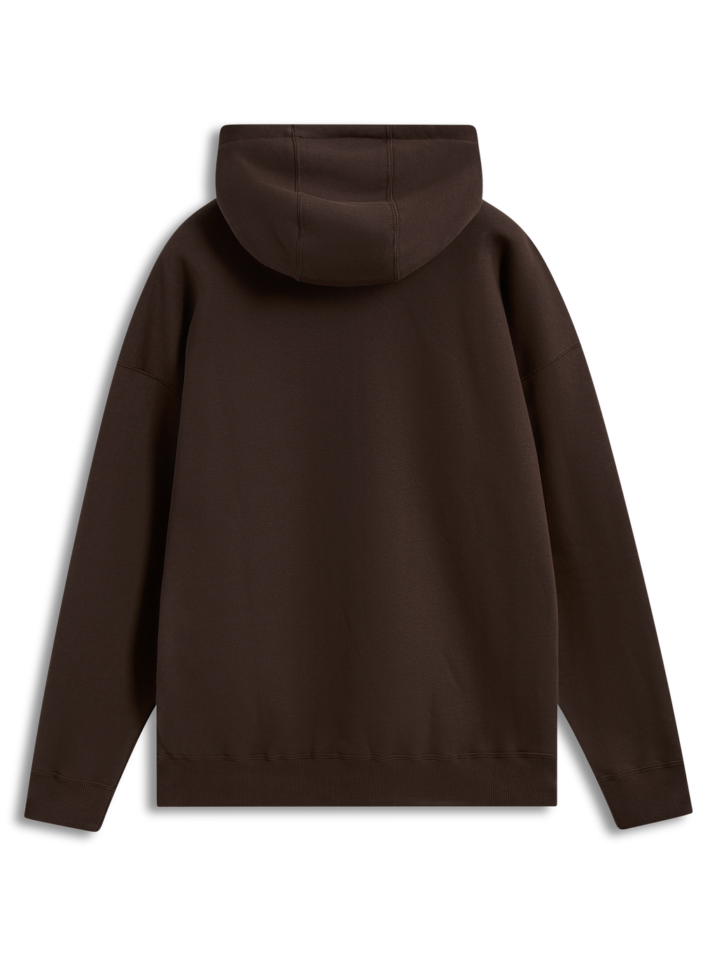 Alpinestars Prelude Oversized Hoodie, brown fleece sportswear pullover with a relaxed fit, shown from the back.