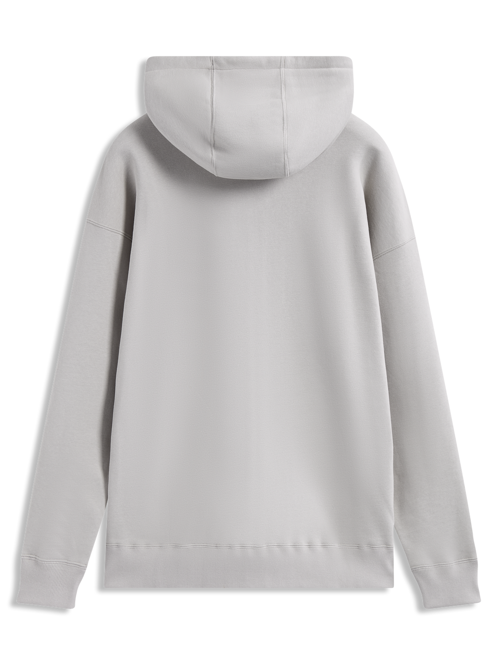 Alpinestars Entity Oversized Hoodie in Sand, back view showing the relaxed fleece fit, ribbed cuffs, and large hood.