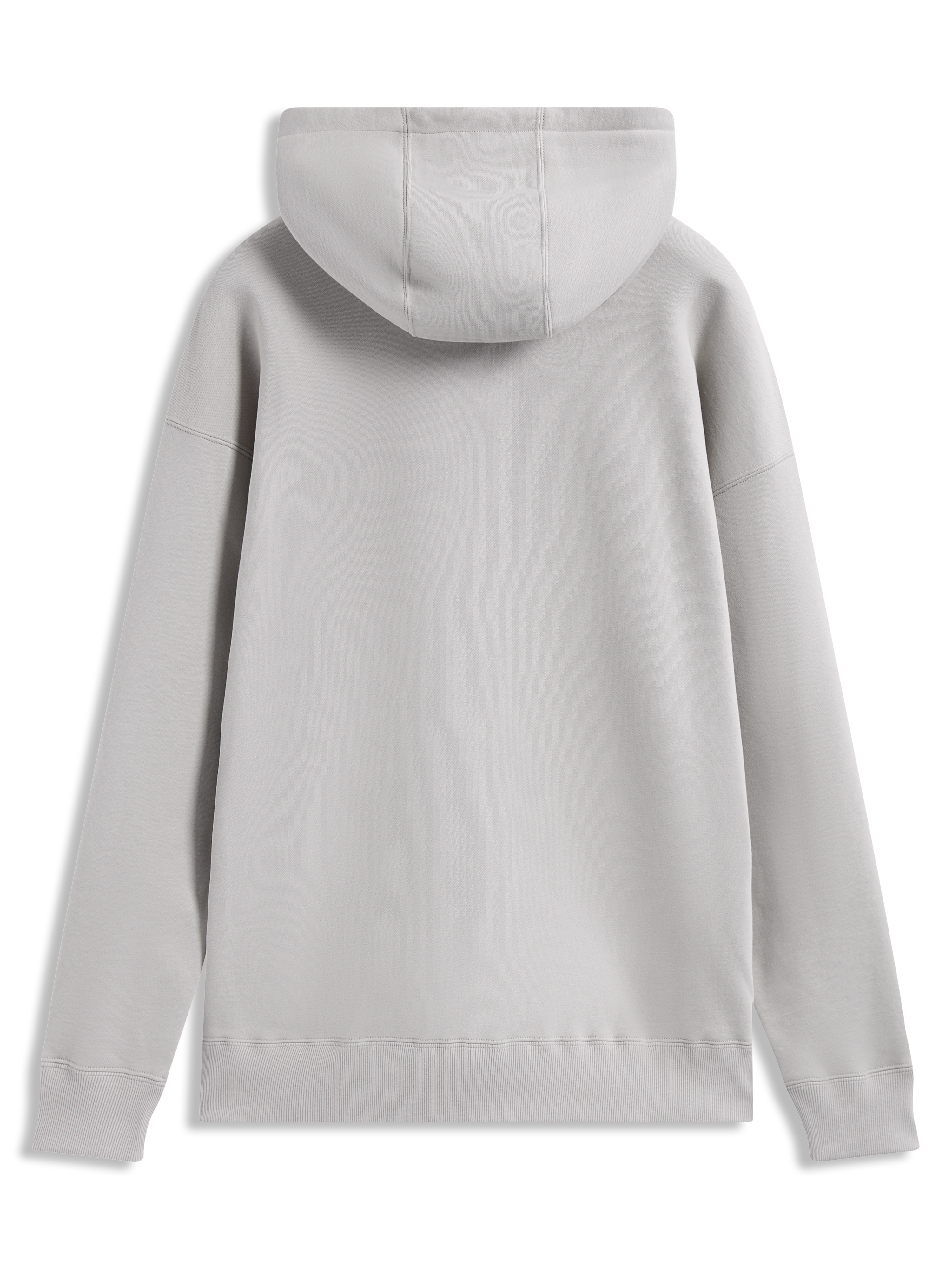 Alpinestars Entity Oversized Hoodie in Sand, back view showing the relaxed fleece fit, ribbed cuffs, and large hood.