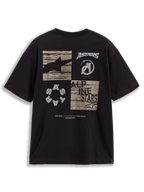 Alpinestars Checkback Oversized CSF Tee, black sportswear shirt with a bold checker graphic and Astars logo on the back.