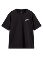 Alpinestars Checkback Oversized CSF Tee, black short sleeve sportswear t-shirt with a small front Astars logo.