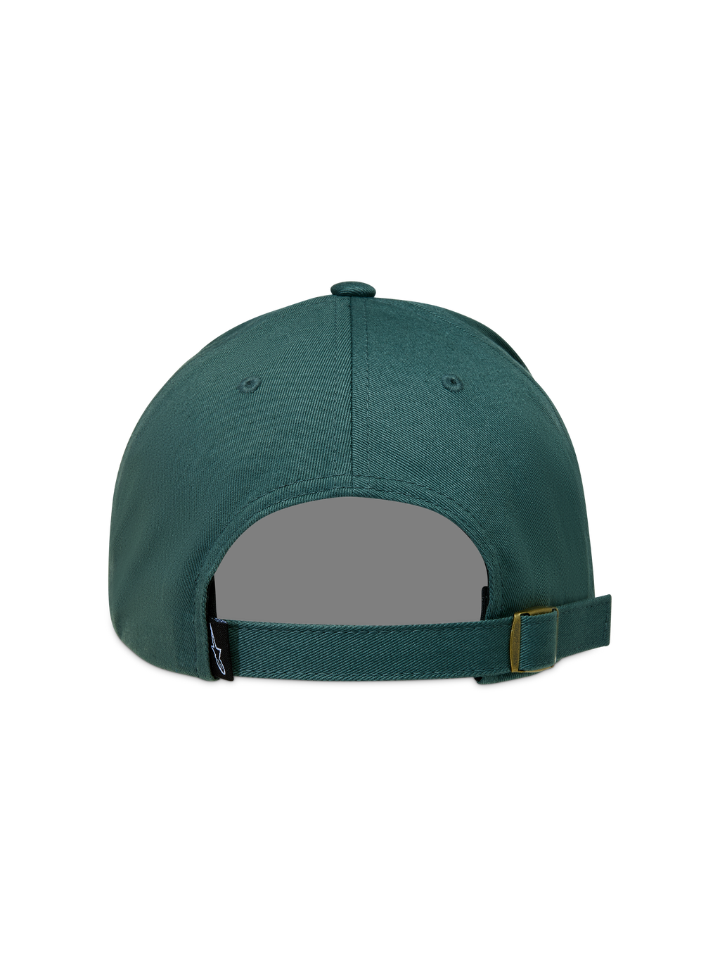 Alpinestars Explorer Strapback Hat, Sportswear Cap, Green, Twill fabric with adjustable rear strap and small logo tag.