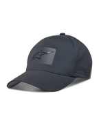 Alpinestars Algo Perf Adjustable Hat, Dark Grey tech fabric sportswear cap with side perforations and sonic weld logo.