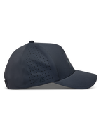 Alpinestars Algo Perf Adjustable Hat, Dark Grey tech fabric sportswear cap with side perforations and a curved bill.