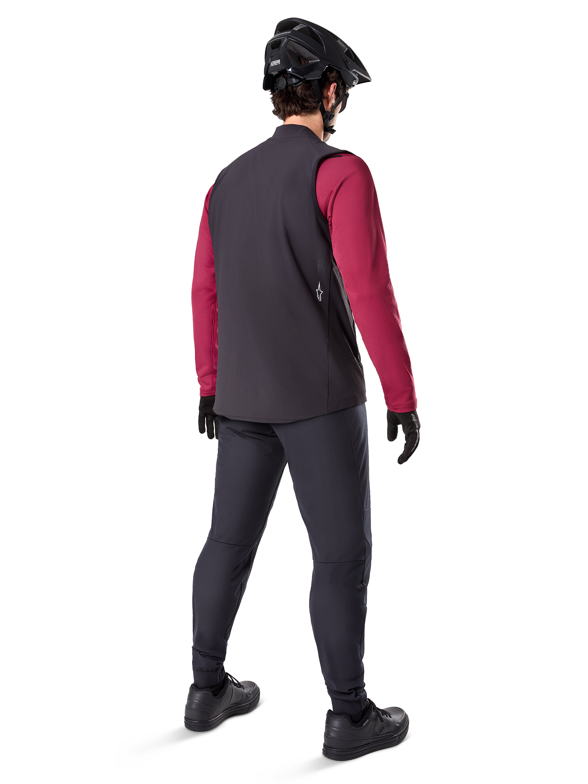 bike helmet and vest XL / Black