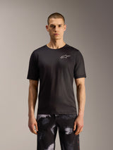 A-Dura Ride Shorts in Black Camo, durable MTB shorts featuring a rugged pattern, shown on a model.