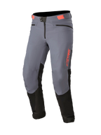 Alpinestars Nevada MTB Pants in Gun Metal and Black with Coral accents, featuring insulated soft shell for downhill cycling.