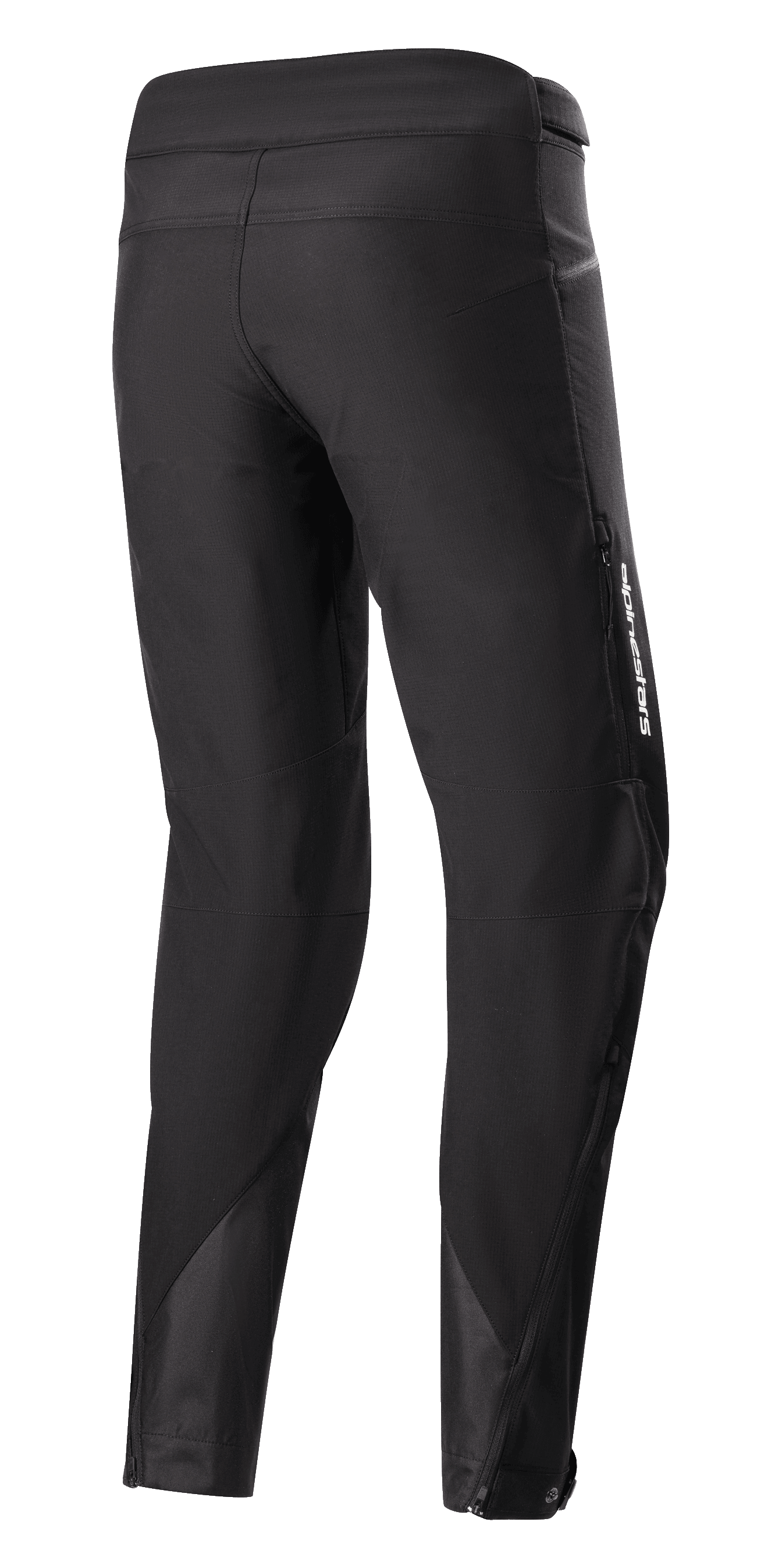 Alpinestars Nevada 2 Thermal Pants, MTB Cycling, Man, Black, Insulated Softshell, Windproof and Water-Repellent, Rear View.