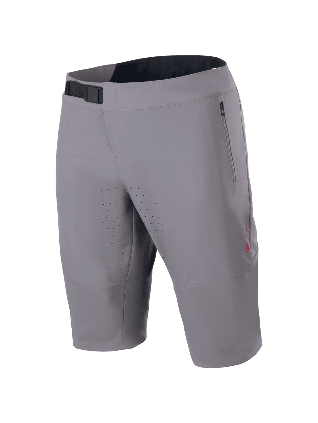 Alpinestars A-Aria Elite MTB Shorts, Men's Dark Gray performance cycling shorts with magnetic buckle and laser-cut vents.