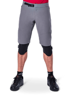 Alpinestars A-Aria Elite Shorts in Gray, high-performance MTB shorts with magnetic buckle and flexible 4-way stretch fabric.