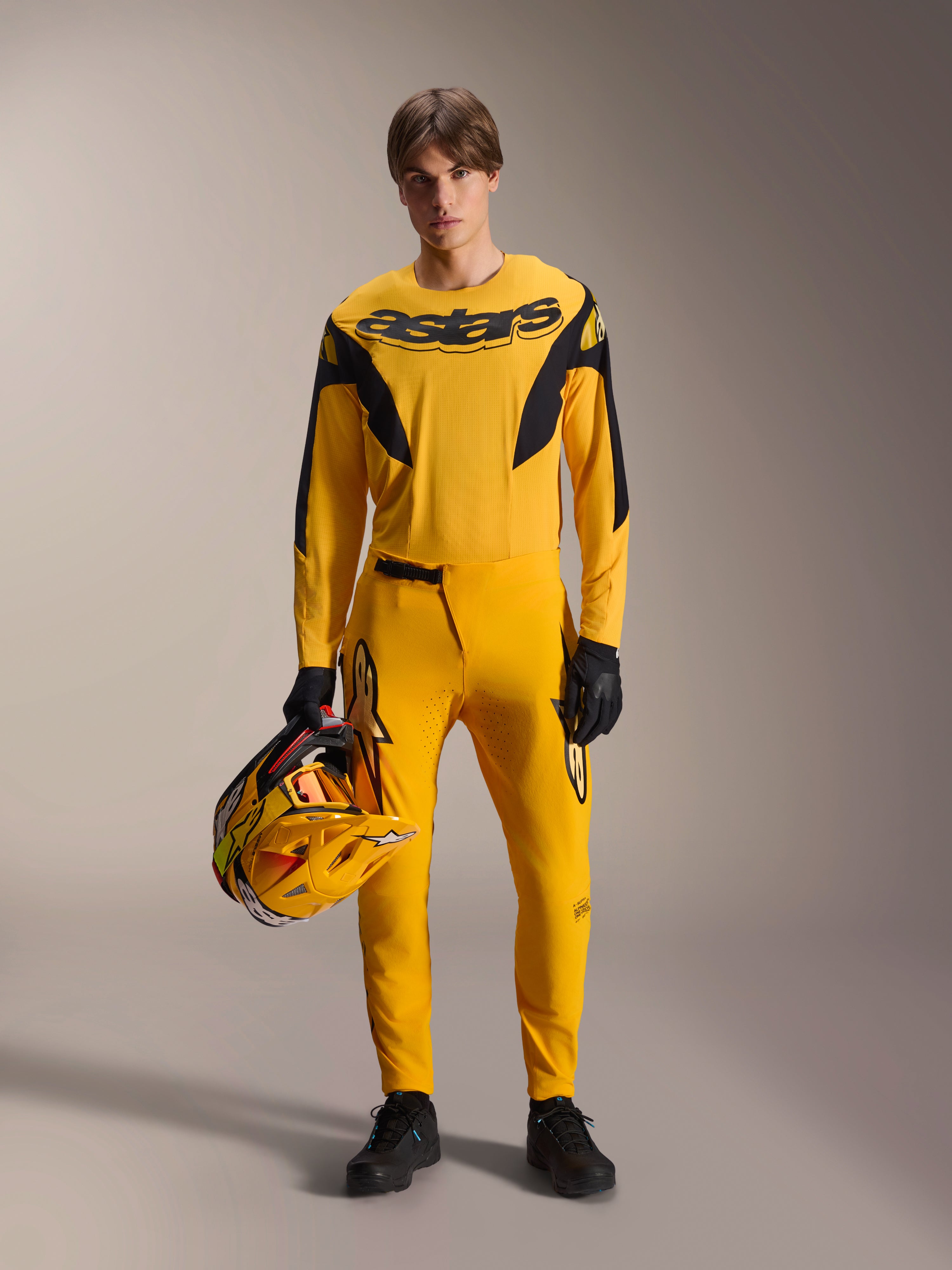 シェアースピリット S.H.R イエロー ジップアップジャージ Limited Edition A-Supra Melt Gold - Cycling Jersey | Alpinestars®