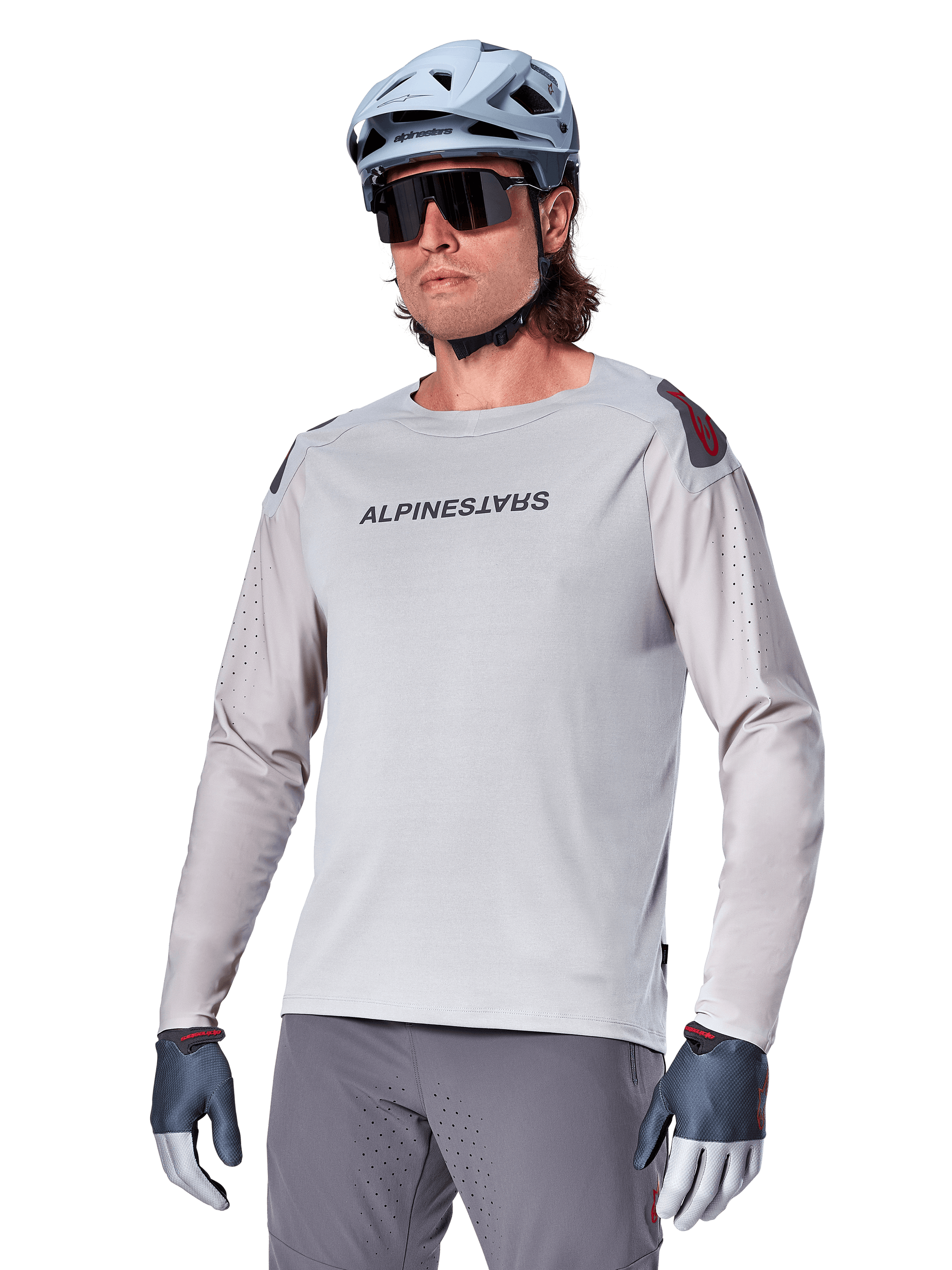 A-Aria Polartec Switch Jersey Long Sleeve GRAY MTB Jerseys