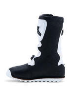 Alpinestars Tech-T Boots, Trials Motorcycle Boots, Men's, Black and White, Leather with TPU shinplate and high-grip sole.