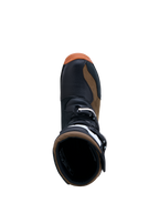 Alpinestars Tech-T Boots, men's trials motorcycle boots in black and brown leather with a buckle closure.