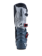 Alpinestars Tech 7 Enduro Drystar® Boots in Dark Gray and Red, waterproof off-road boots with TPU protection, rear view.