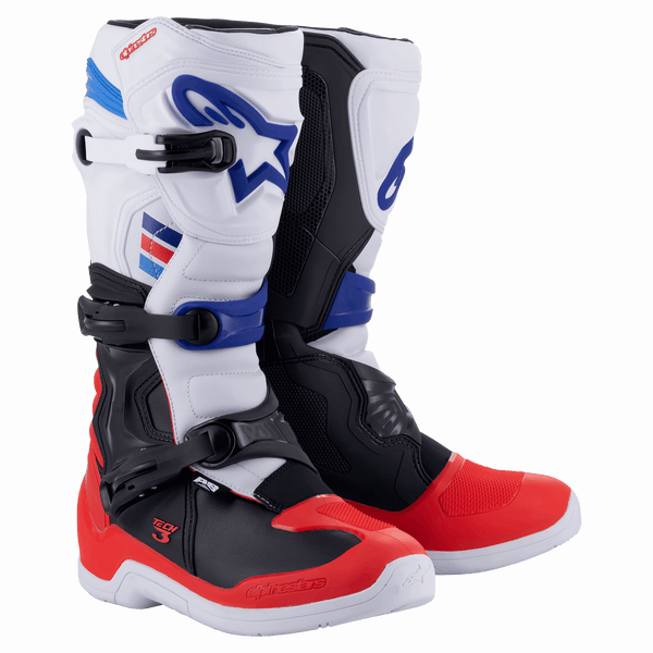 Alpinestars Tech 3 ブーツ レッド/ホワイト/イエロー 2013018-2307-fr_tech-3-