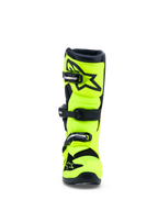 Alpinestars Youth Tech 7S Boots, Yellow Fluo and Black, CE certified motocross boots with TPU shin protection.