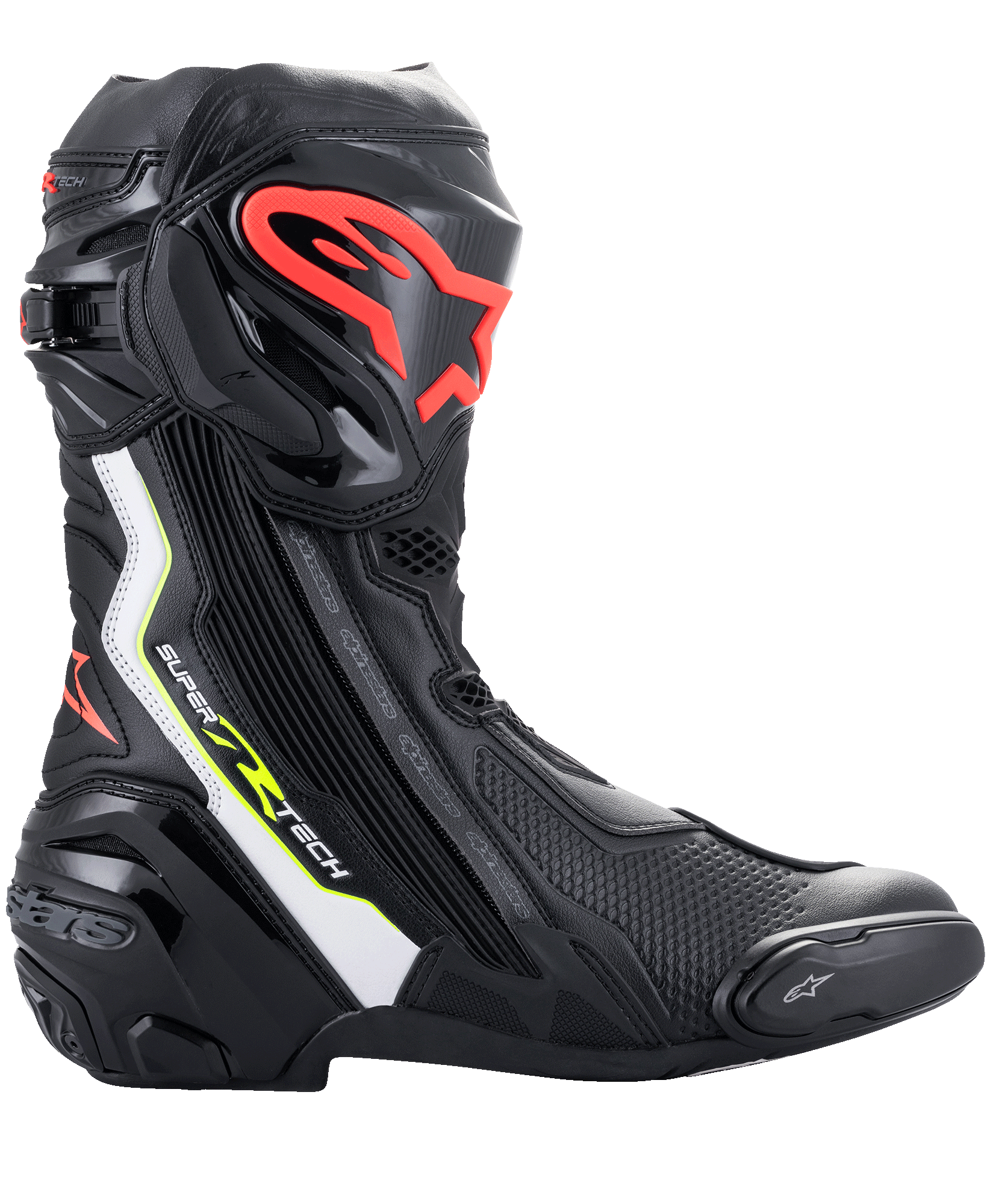 Supertech R Red Fake Supertech R Boots - BLACK RACING Boots | Alpinestars