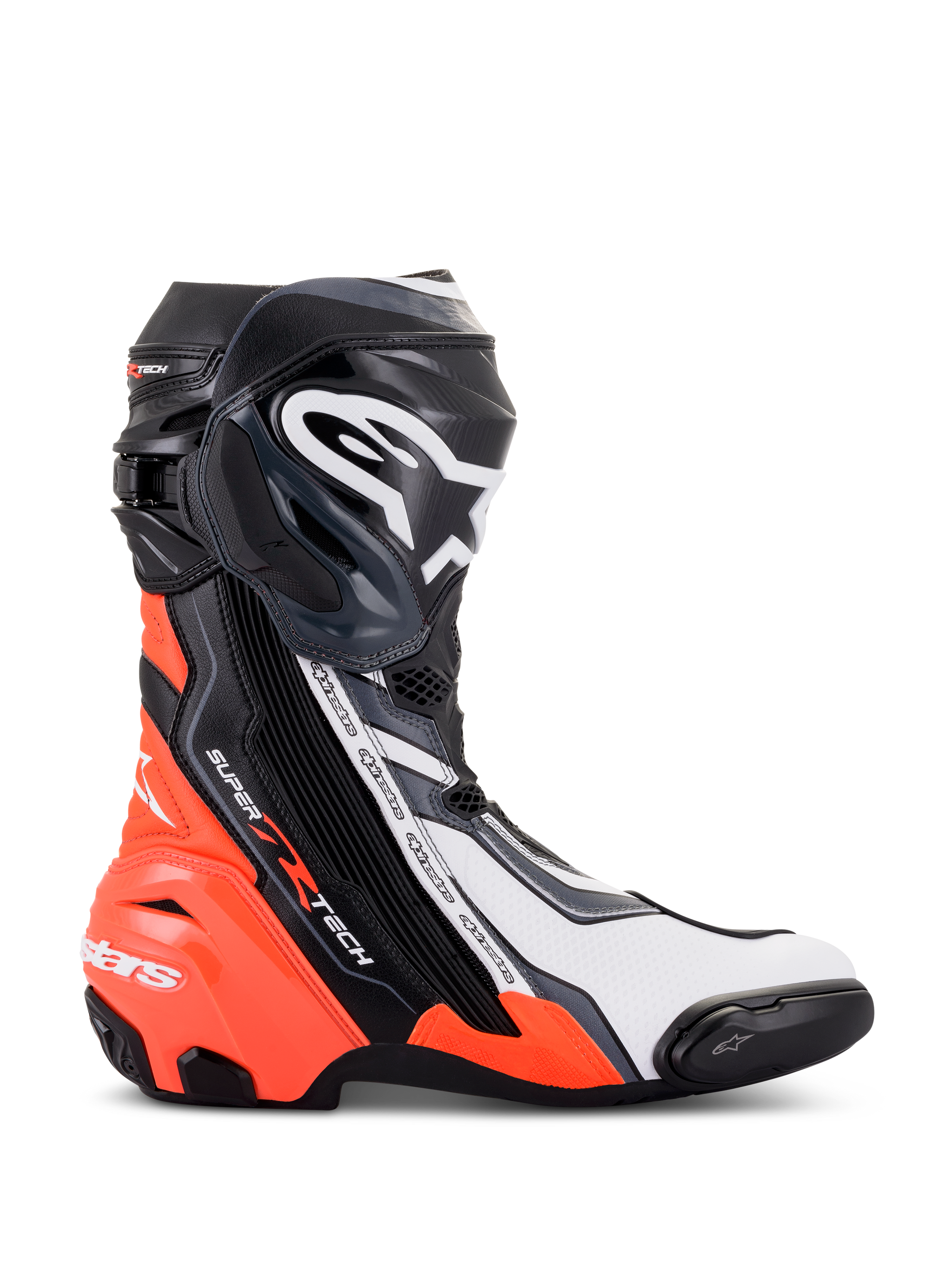 Alpinestars スーパーテックR 43 Alpinestars Supertech R Vented Black White Red-Fluo + Free