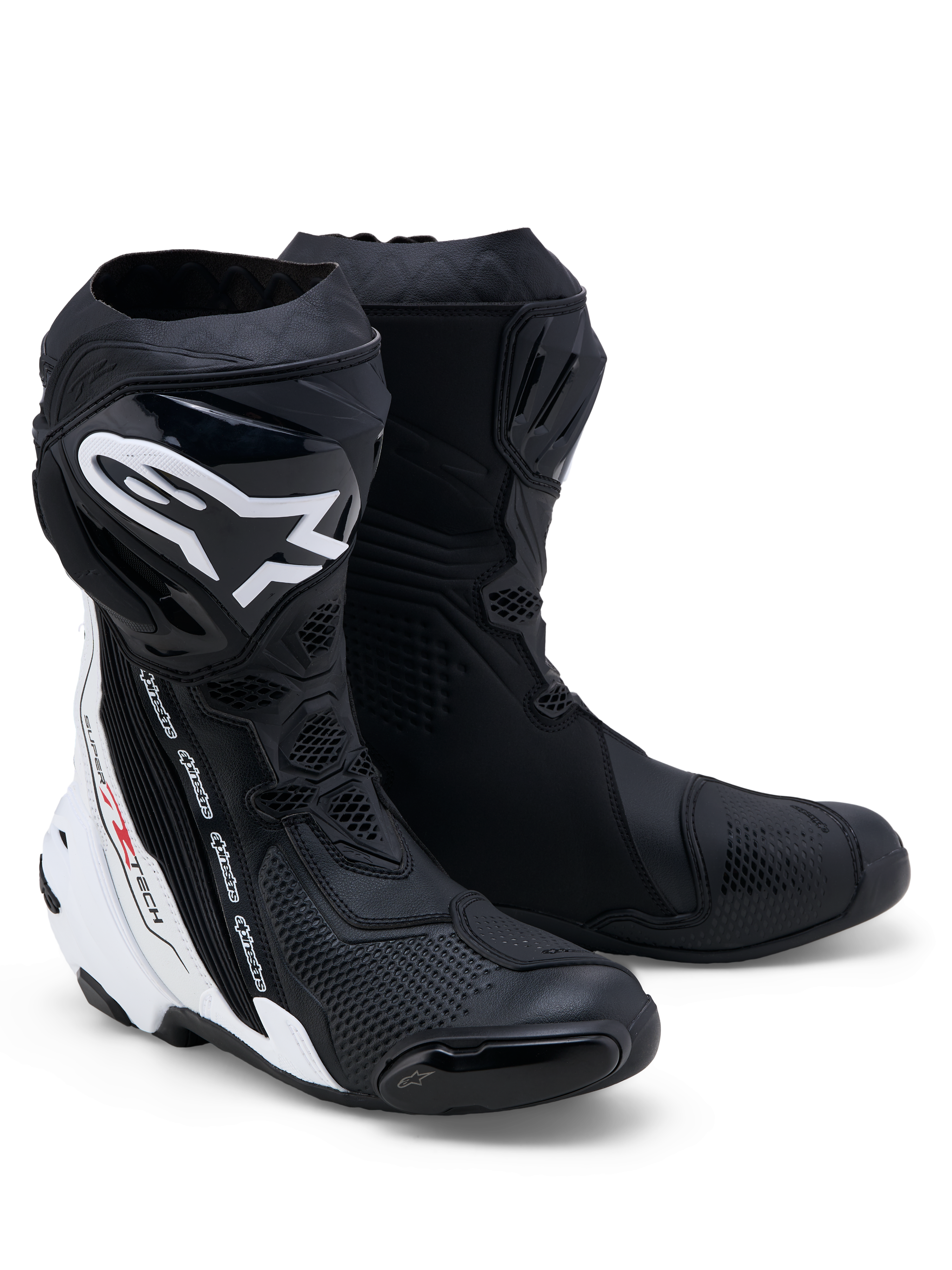 Supertech R - Black Motorcycle Boots | Alpinestars®