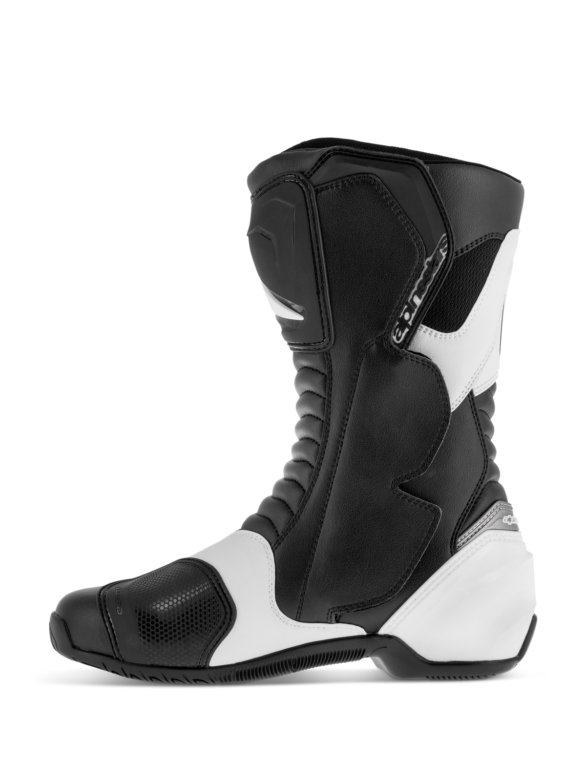 SMX S - Black White Motorcycle Boots | Alpinestars® SMX S - Black White Motorcycle Boots | Alpinestars®