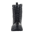 Alpinestars Ava Women's Boots, Urban Motorcycle Boots, Black, front view showing full-grain leather construction, lace-up closure, and chunky elevated sole, rugged utilitarian style for motorcycle riding