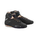 Alpinestars Stella Sektor Women's Riding Shoes in black and champagne microfiber with Velcro ankle strap.