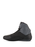 Alpinestars Faster-3 Drystar Riding Shoes, waterproof motorcycle road boots for men, black and gray synthetic microfiber.