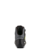 Alpinestars Faster-3 Drystar Riding Shoes, motorcycle road racing shoes, men's, black and gray, waterproof, rear view.