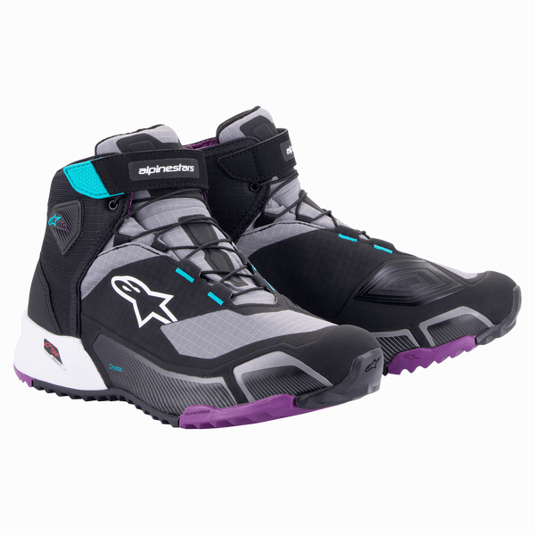 Alpinestars Stella CR X Drystar Shoes Black Gray Teal Purple US 9