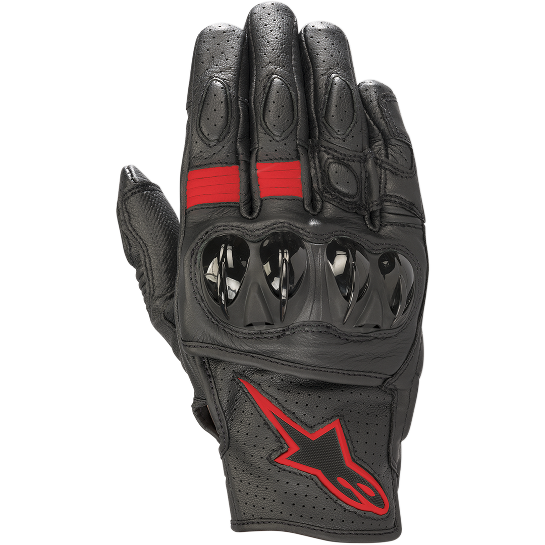 alpinestars celer v2 handschuhe L / Black/Red Fluorescent