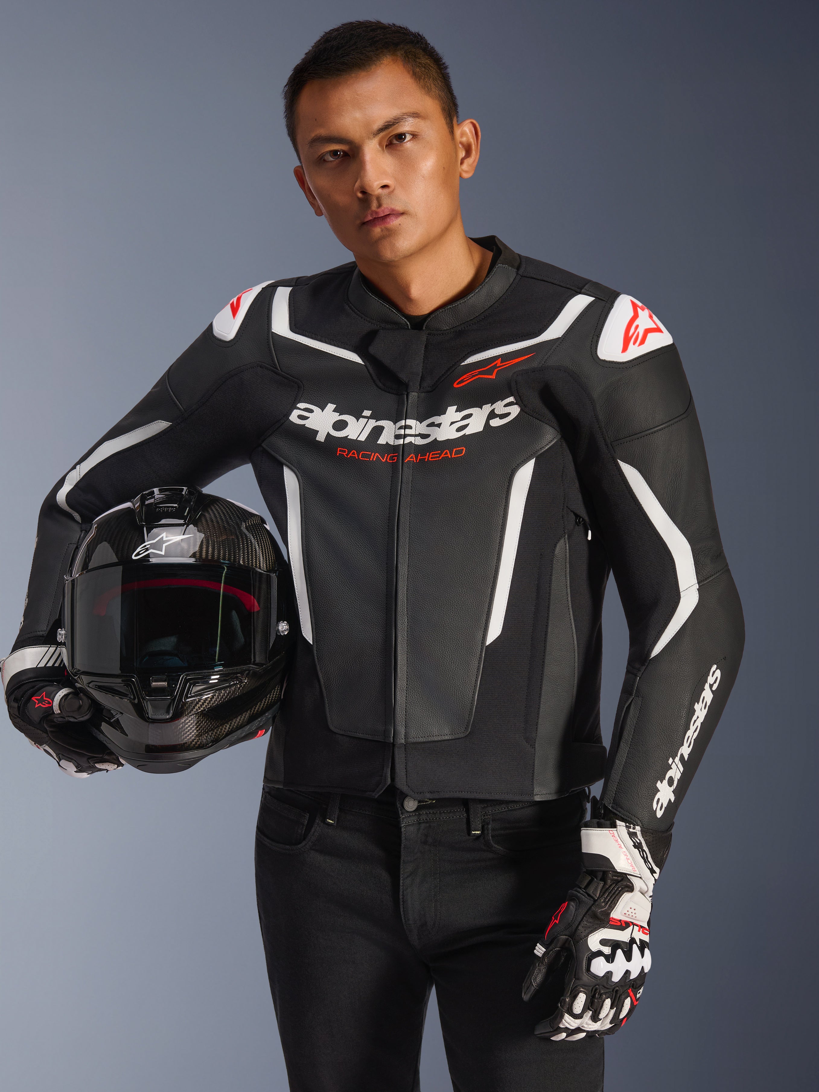 GP Force V2 Leather - Motorcycle Jacket | Alpinestars®