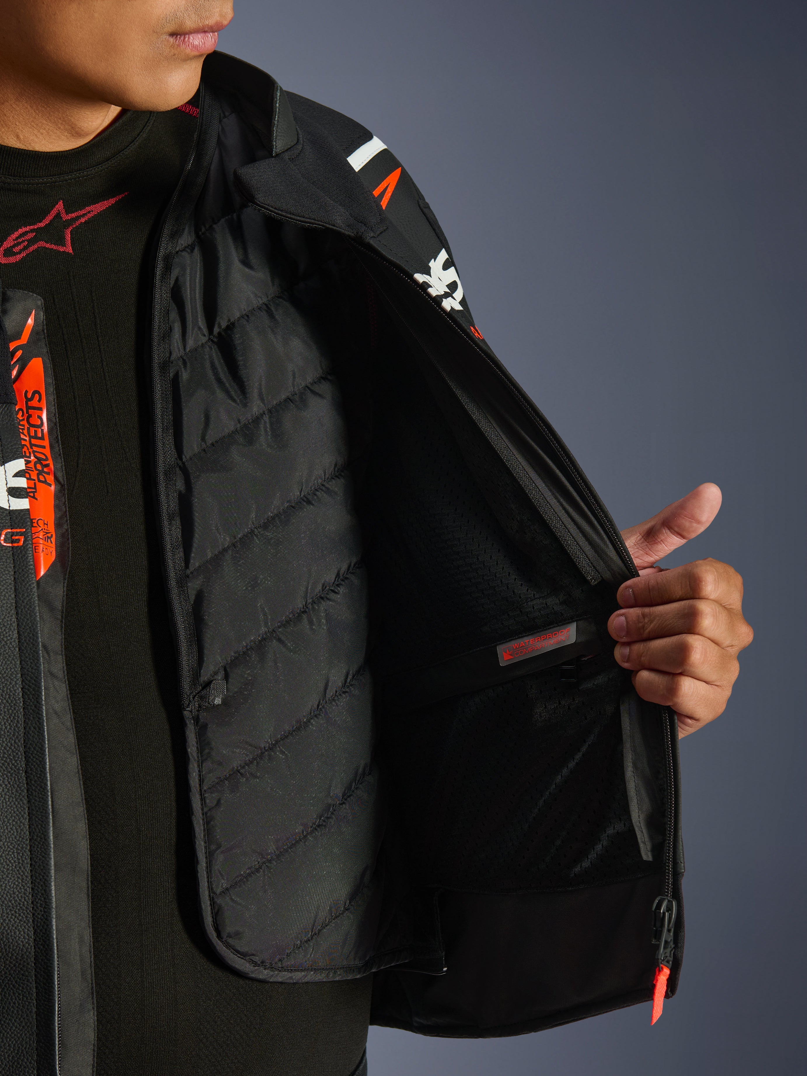 GP Force V2 Leather Jacket - Black RACING/SPORT Jackets