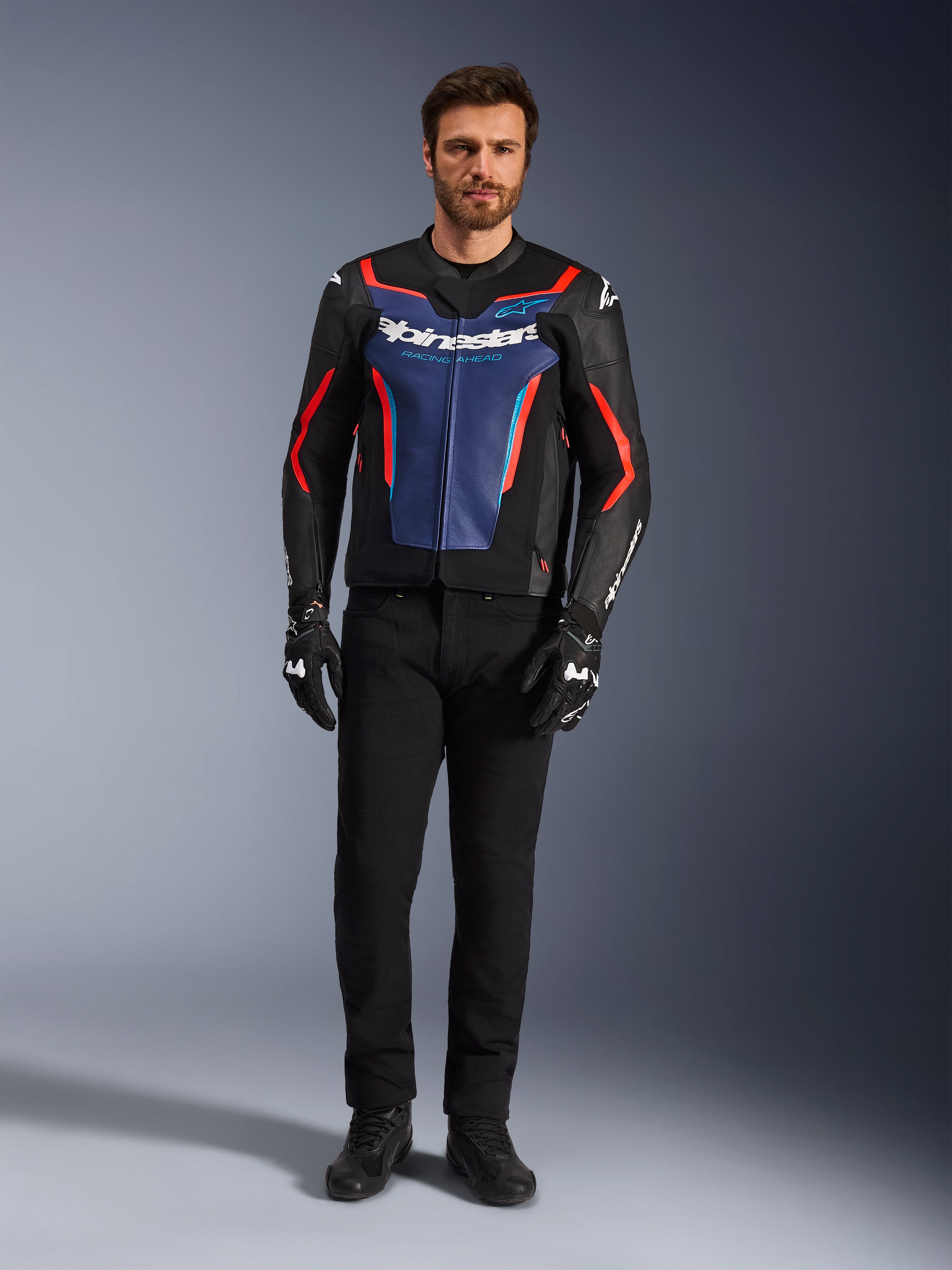 GP Force V2 Leather Jacket | Alpinestars